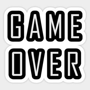 Game Over Sticker